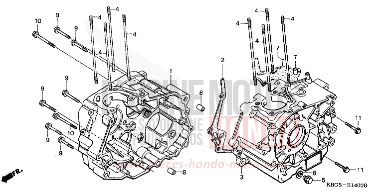CARTER MOTEUR de CB Two Fifty FATHOM BLUE GRAY (NH318) de 1994